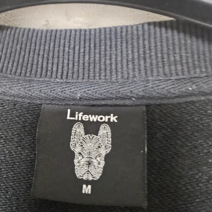 [BUNJANG] LifeWork Bulldog M-size Oversized Fit Sweatshirt / 라이프워크 95호 맨투맨 오버핏