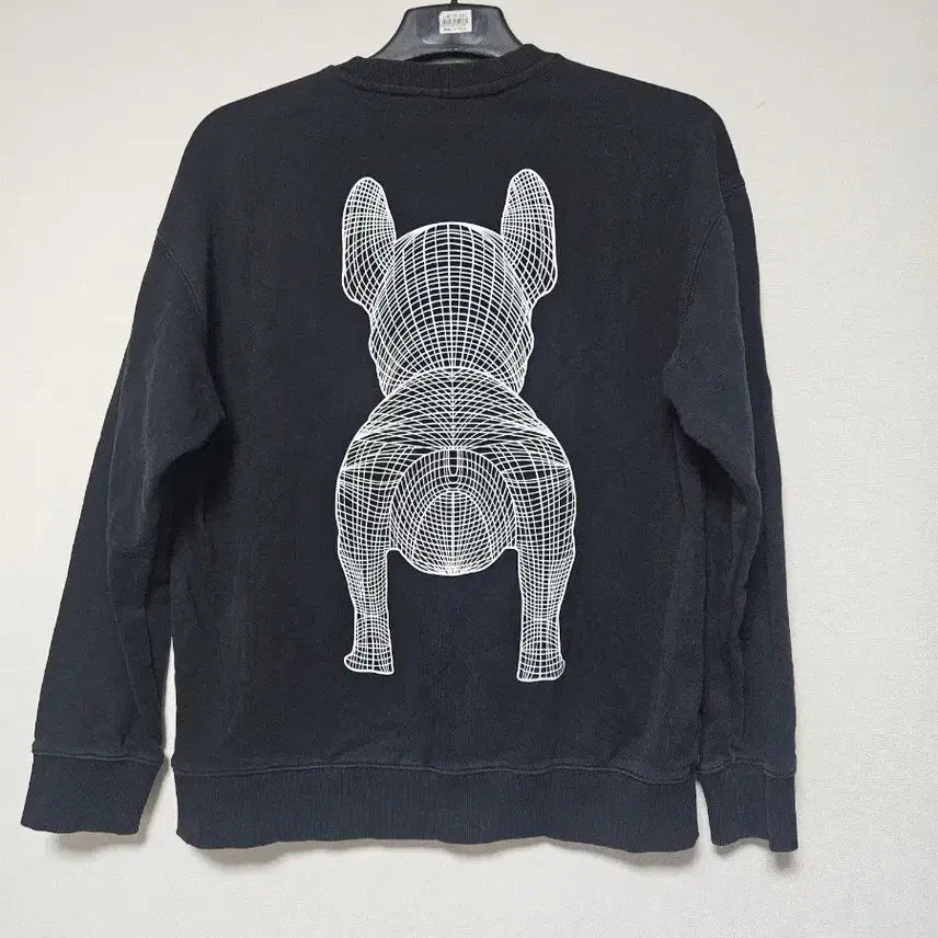 [BUNJANG] LifeWork Bulldog M-size Oversized Fit Sweatshirt / 라이프워크 95호 맨투맨 오버핏