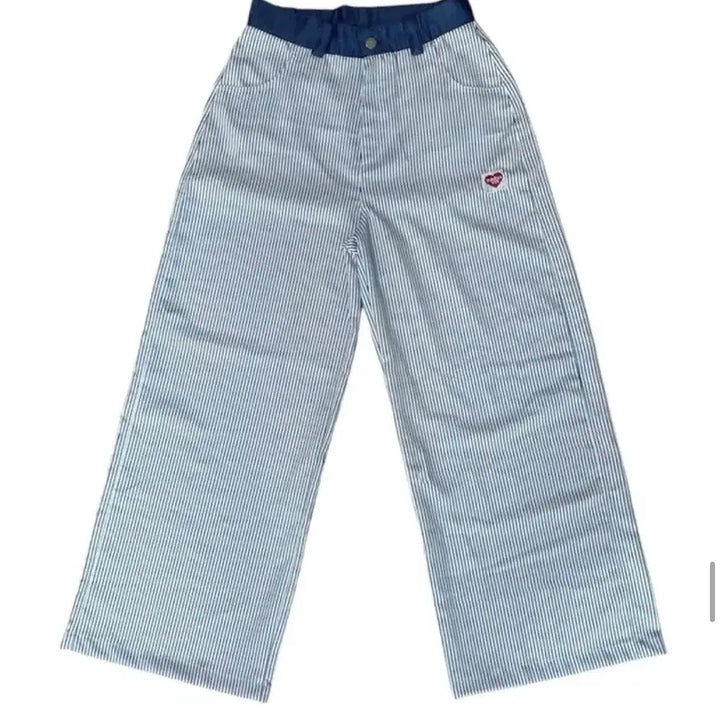 [BUNJANG] Striped Wide Denim Pants / 스트라이프 와이드 데님 팬츠