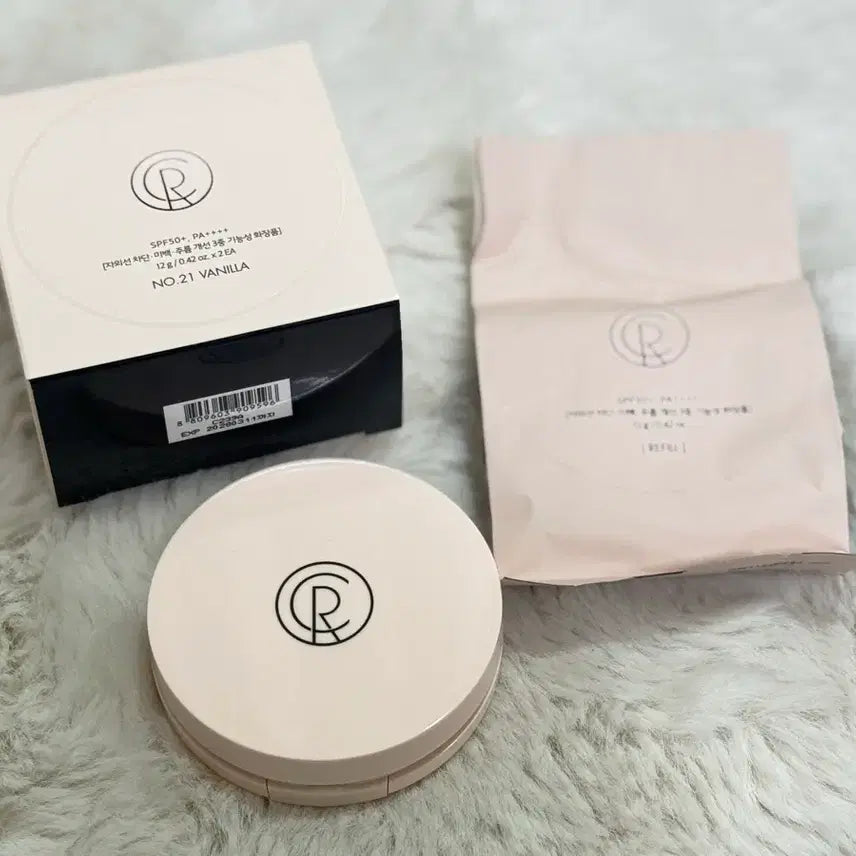 [BUNJANG] Chicor Shine Mesh Cushion 21 Vanilla Set / 시코르 샤인 메쉬 쿠션 21호 바닐라 (본품+리필)