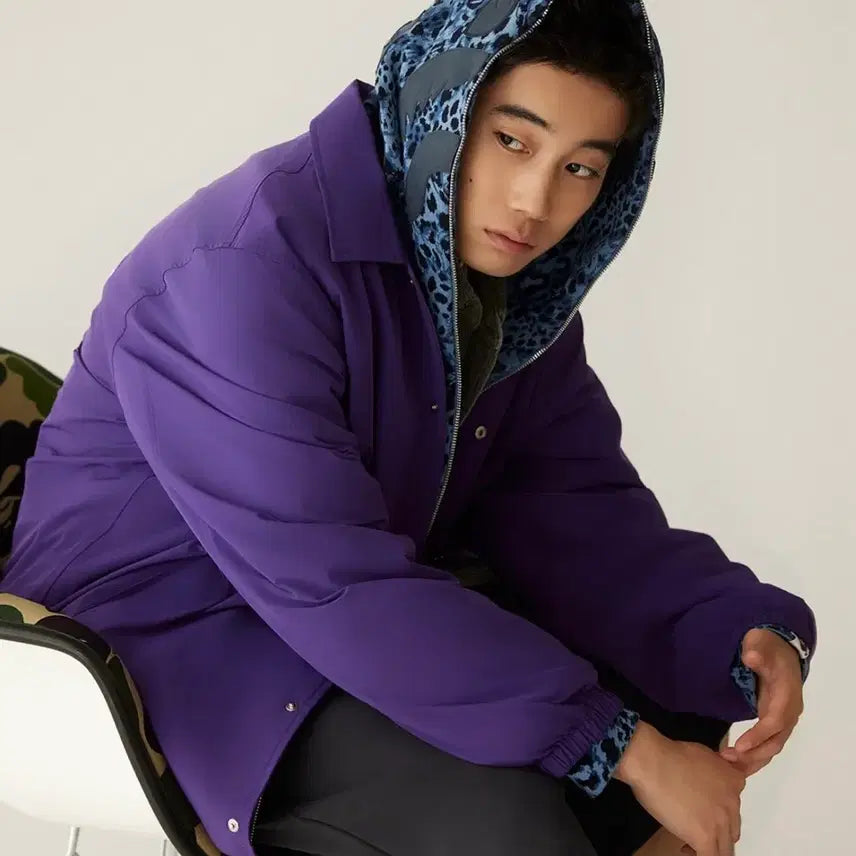 [BUNJANG] BAPE Wild Leopard Pattern Shark Hoodie / XXL)베이프 와일드 레오파드 패턴 샤크 후드