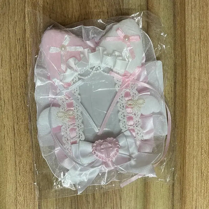 [BUNJANG] Photocard Holder Toploader / 리본 레이스 탑꾸 포카홀더 탑로더 수제 핑크 진주 천사 날개