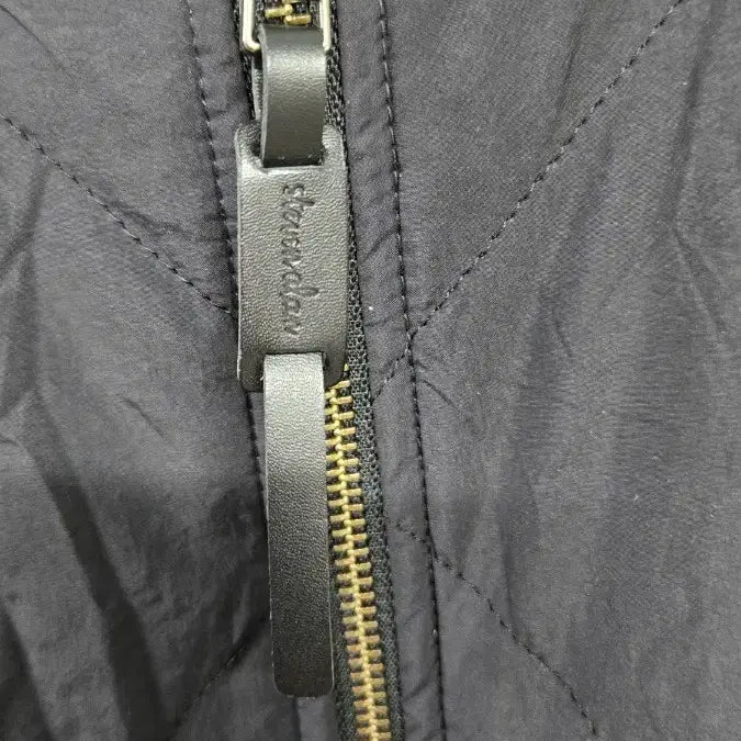 [BUNJANG] Steven Alan Diamond Quilted Black Bomber Jacket / 스티븐알란 다이아 퀼팅 블랙 봄버 자켓