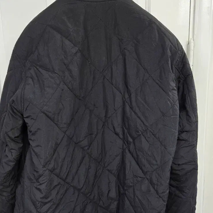 [BUNJANG] Steven Alan Diamond Quilted Black Bomber Jacket / 스티븐알란 다이아 퀼팅 블랙 봄버 자켓