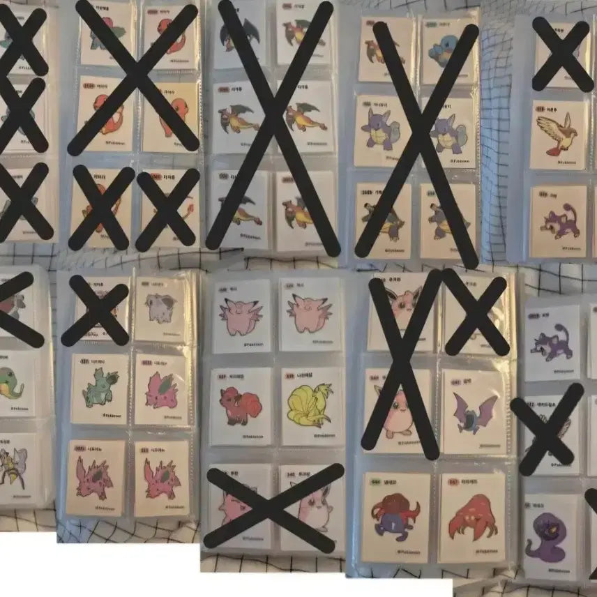 [BUNJANG] Pokemon Bread Tteok-kkibbu Stickers - Various Characters / 300장)포켓몬빵 띠부띠부씰 양도판매 피카츄파이리이브이리자몽꼬부기 할로윈