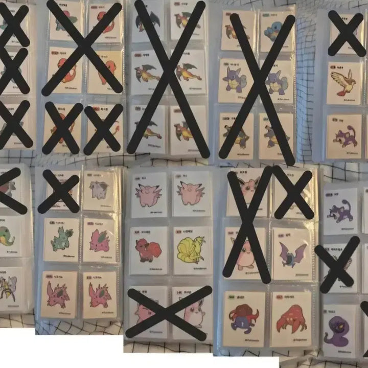 [BUNJANG] Pokemon Bread Tteok-kkibbu Stickers - Various Characters / 300장)포켓몬빵 띠부띠부씰 양도판매 피카츄파이리이브이리자몽꼬부기 할로윈