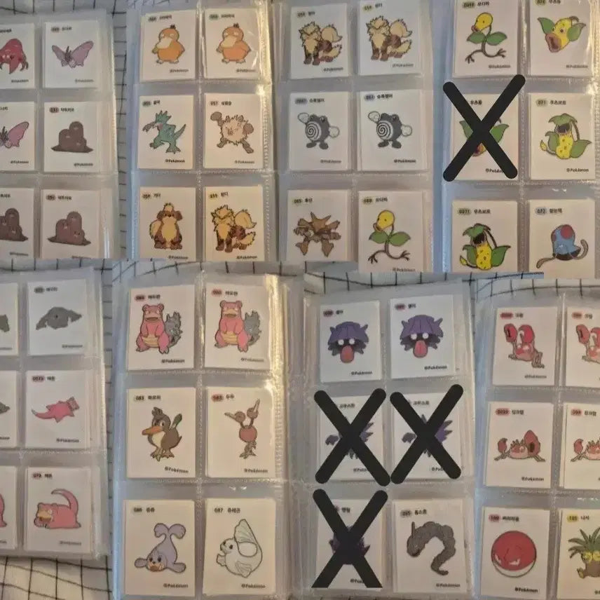 [BUNJANG] Pokemon Bread Tteok-kkibbu Stickers - Various Characters / 300장)포켓몬빵 띠부띠부씰 양도판매 피카츄파이리이브이리자몽꼬부기 할로윈