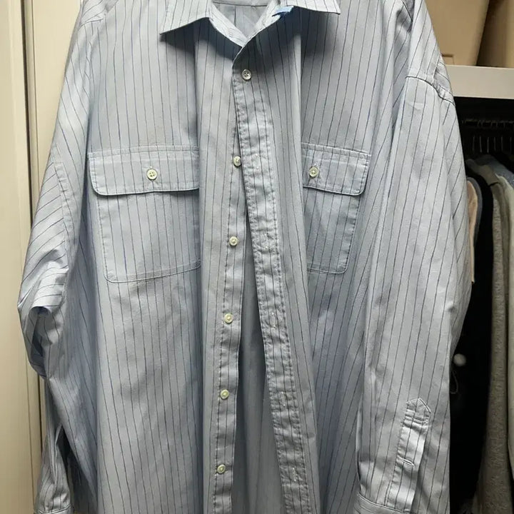 [BUNJANG] SFC Stripes Two Pocket Shirt / SFC Stripes For Creative 투 포켓 셔츠