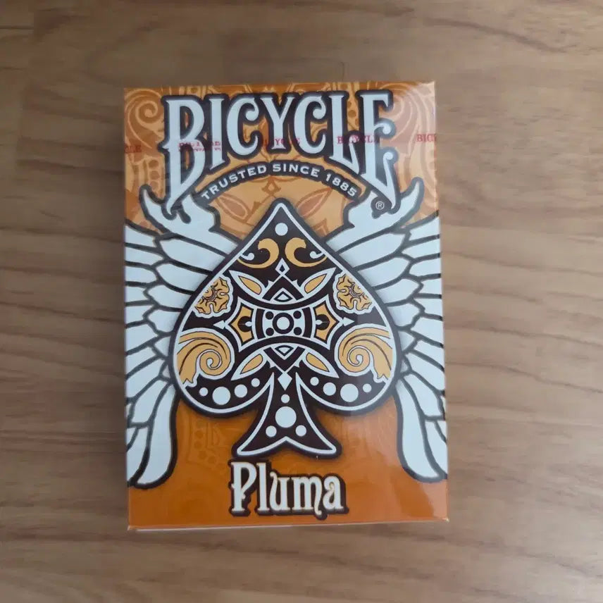 [BUNJANG] Bicycle Pluma Orange Playing Cards / 마술 플레잉 카드 바이시클 플루마 오렌지 미개봉