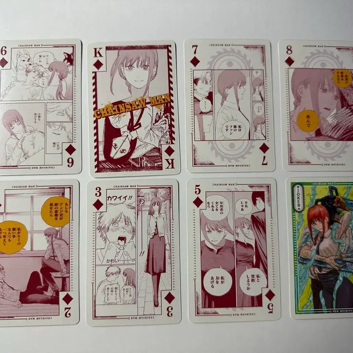 [BUNJANG] Chainsaw Man Makima Original Illustration Trump Card Set / 체인소맨 마키마 원화 일러스트 트럼프 카드 굿즈