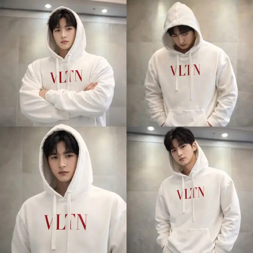 [SOLD OUT] 발렌티노 VLTN 화이트 후드티