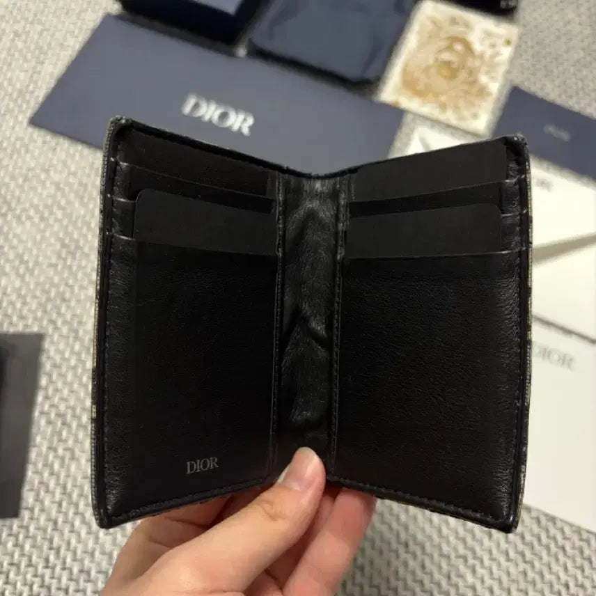 [SOLD OUT] [ S급 / 풀구성품 ] 디올 24SS 오블리크 자카드 오거나이저 베이지