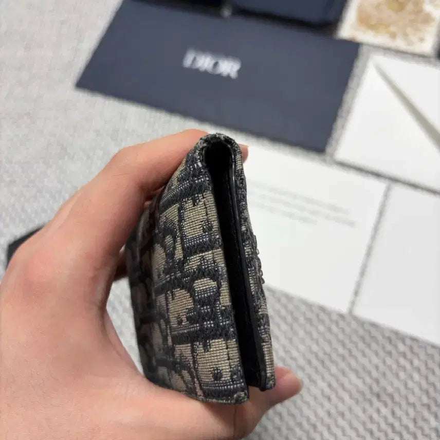 [SOLD OUT] [ S급 / 풀구성품 ] 디올 24SS 오블리크 자카드 오거나이저 베이지