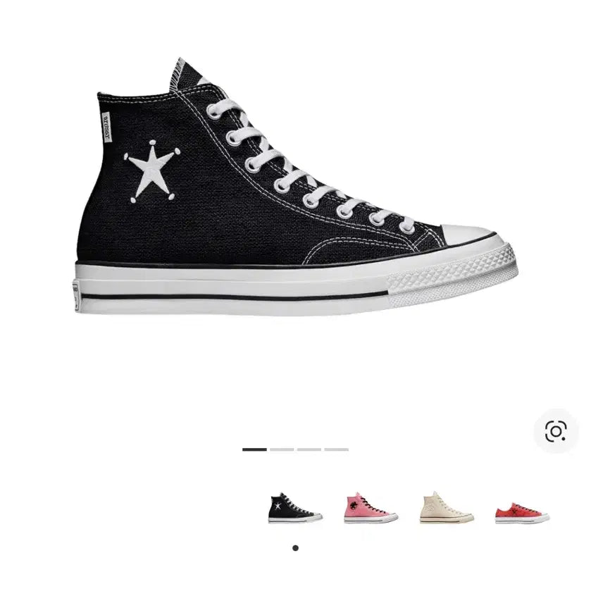 [BUNJANG] Converse Stussy Chuck 70 High Black Sneakers / 컨버스 스투시 척 70 하이 블랙 250