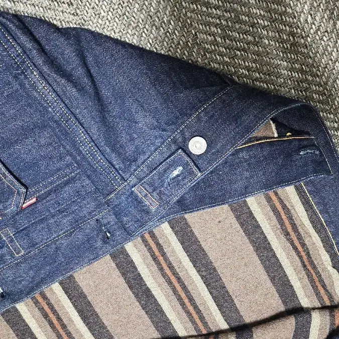 [BUNJANG] Bronson 817XX Blanket Lined Denim Jacket / 브론슨 817XX 블랭킷 안감 데님자켓