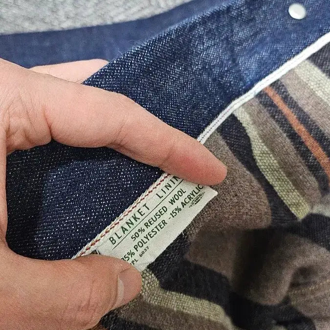 [BUNJANG] Bronson 817XX Blanket Lined Denim Jacket / 브론슨 817XX 블랭킷 안감 데님자켓
