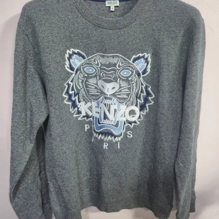 [BUNJANG] KENZO Tiger Sweatshirt Gray / KENZO 겐조 타이거 맨투맨 그레이