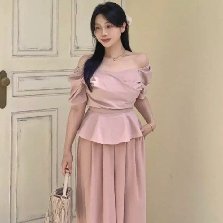 [BUNJANG] Flatper Giselle2 Summer Ver. Shirring Ribbon Belt Blouse / 플랫퍼 MADE 지젤2 썸머ver 셔링 리본 벨트 반팔 프릴 블라우스
