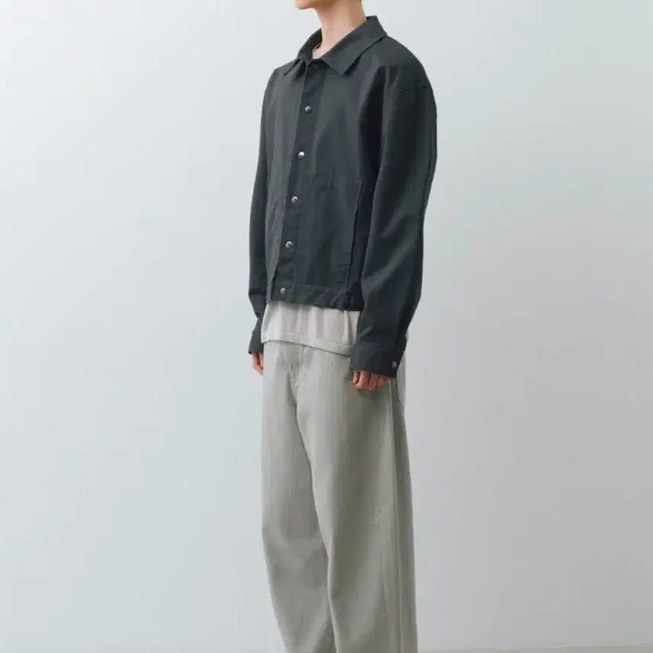 [BUNJANG] Big Union Moleskin Coach Jacket Gray / [S] 빅유니온 몰스킨 코치자켓 그레이