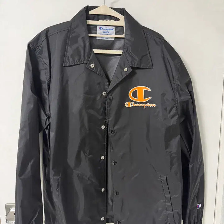 [BUNJANG] Setter x Champion Nylon Jacket (Black) - L / 이번주만6)세터 X 챔피온 나일론 자켓(블랙) L