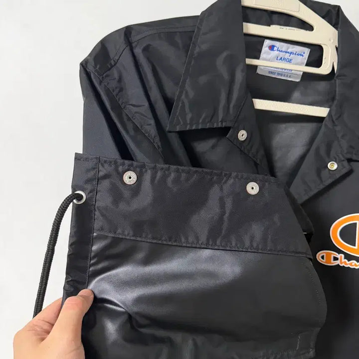 [BUNJANG] Setter x Champion Nylon Jacket (Black) - L / 이번주만6)세터 X 챔피온 나일론 자켓(블랙) L