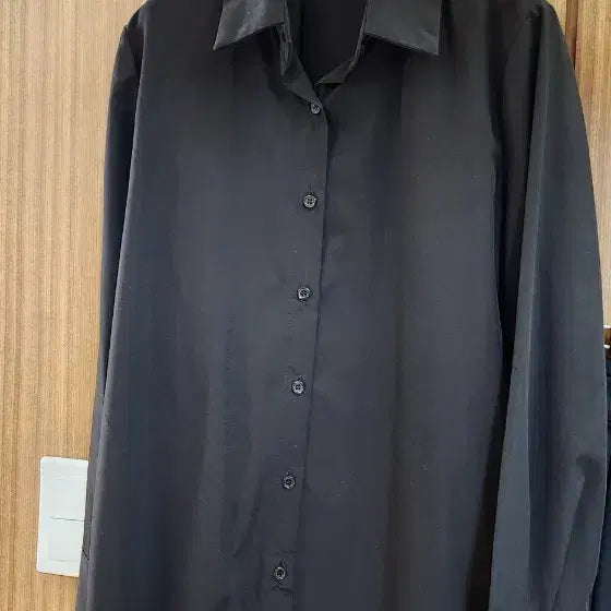 [BUNJANG] Black Blouse 55-77 / 블랙 셔츠 블라우스 55-77