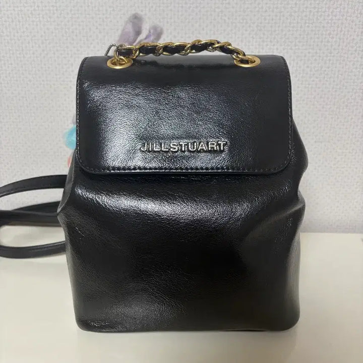 [BUNJANG] Jill Stuart New York Coco Chain Leather Backpack / 질스튜어트뉴욕 코코체인 가죽백팩