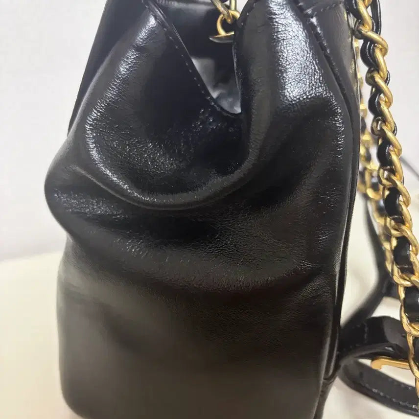 [BUNJANG] Jill Stuart New York Coco Chain Leather Backpack / 질스튜어트뉴욕 코코체인 가죽백팩