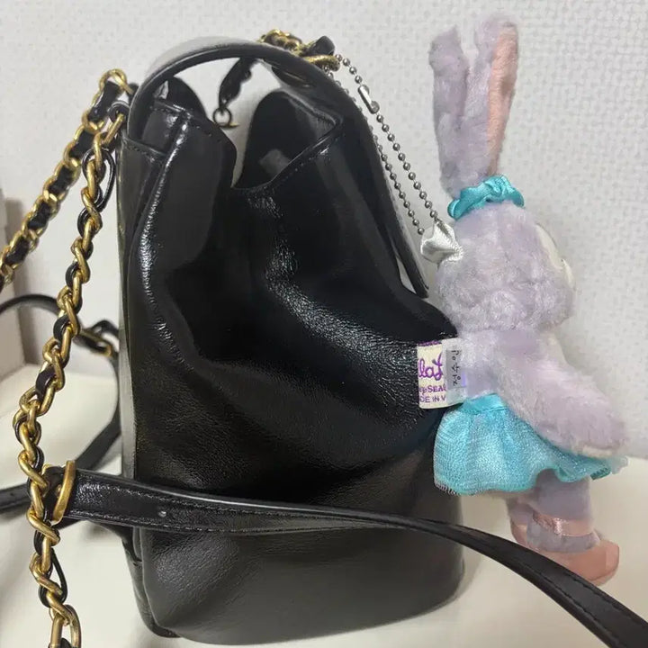 [BUNJANG] Jill Stuart New York Coco Chain Leather Backpack / 질스튜어트뉴욕 코코체인 가죽백팩