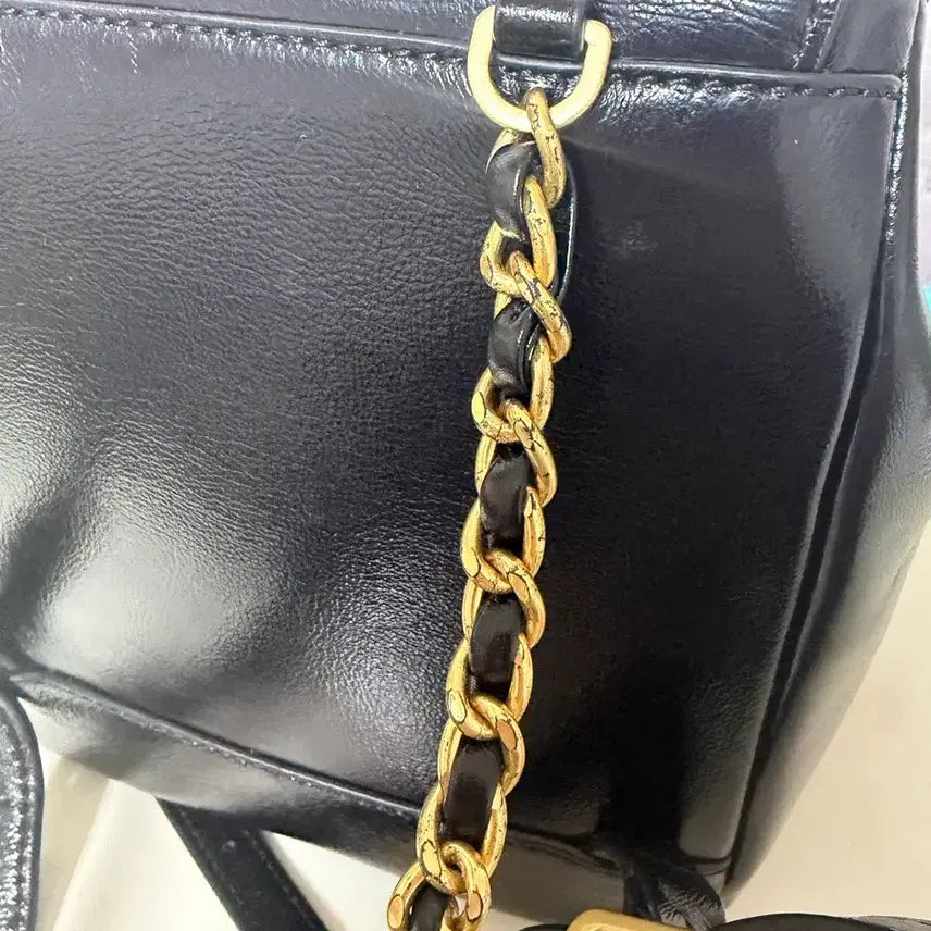 [BUNJANG] Jill Stuart New York Coco Chain Leather Backpack / 질스튜어트뉴욕 코코체인 가죽백팩