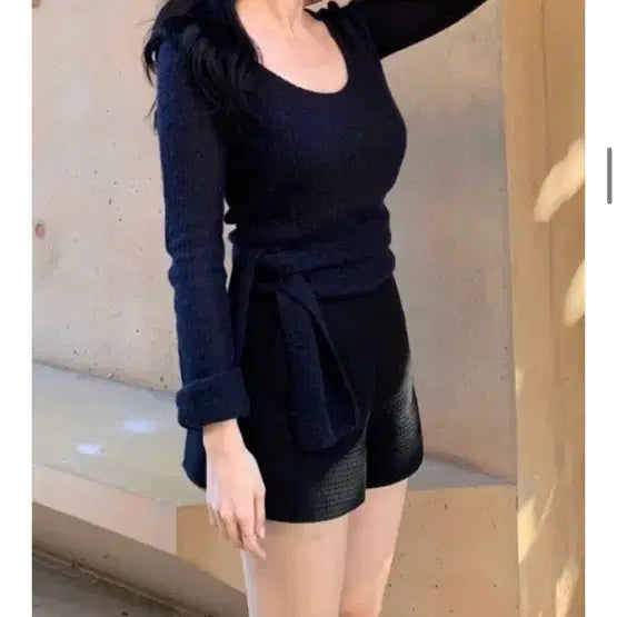 [BUNJANG] ZARA Grey Wrap Knit Top / 자라 그레이 랩니트 s (온트마켓)
