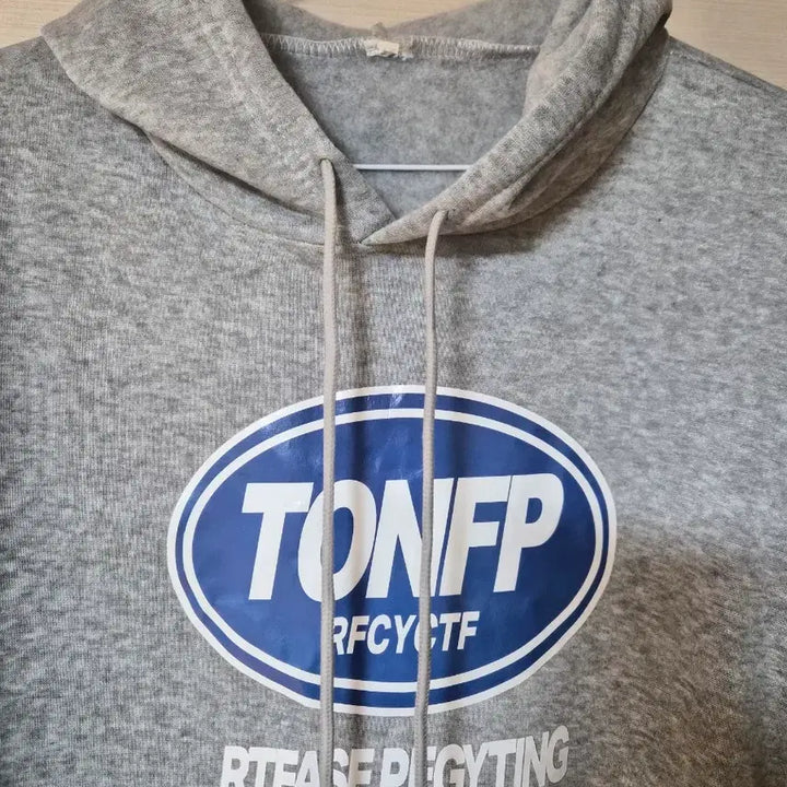 [BUNJANG] TONFP Printed Gray Hoodie / TONFP 프린팅 회색 후드티