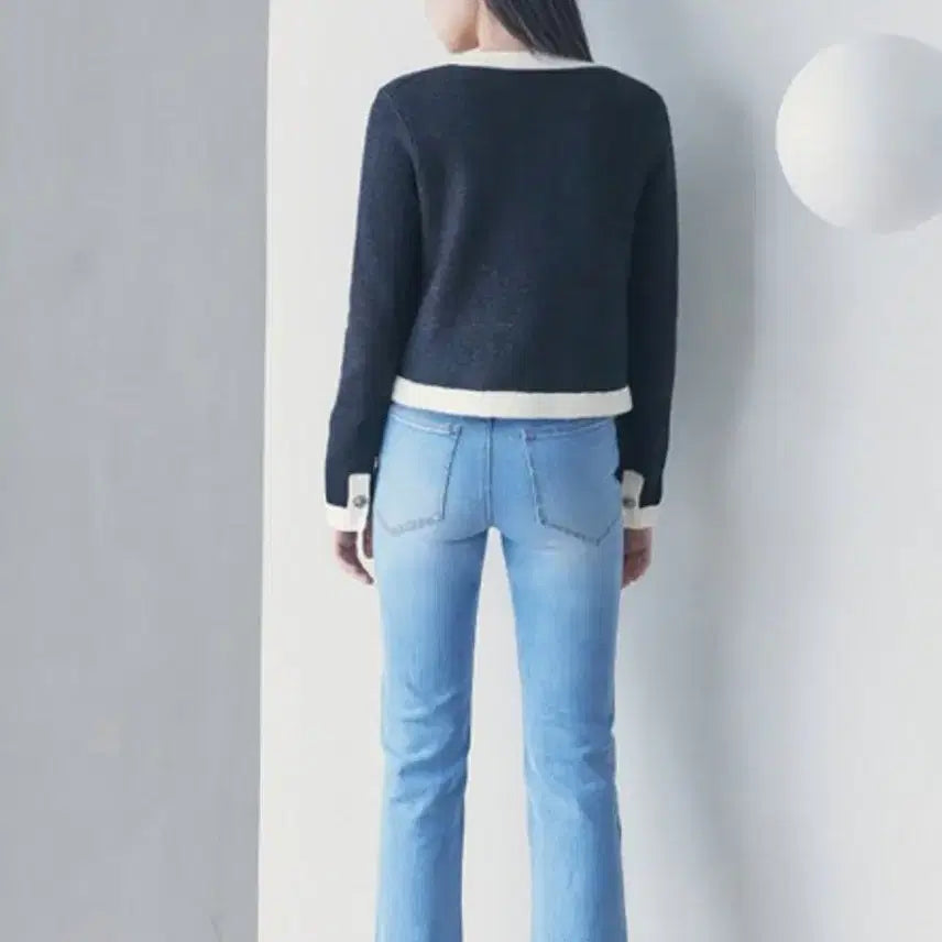 [BUNJANG] Kuho Plus Side Slit Straight Denim Pants (Size 1) / 구호플러스 사이드슬릿 스트레이트 데님팬츠 1사이즈
