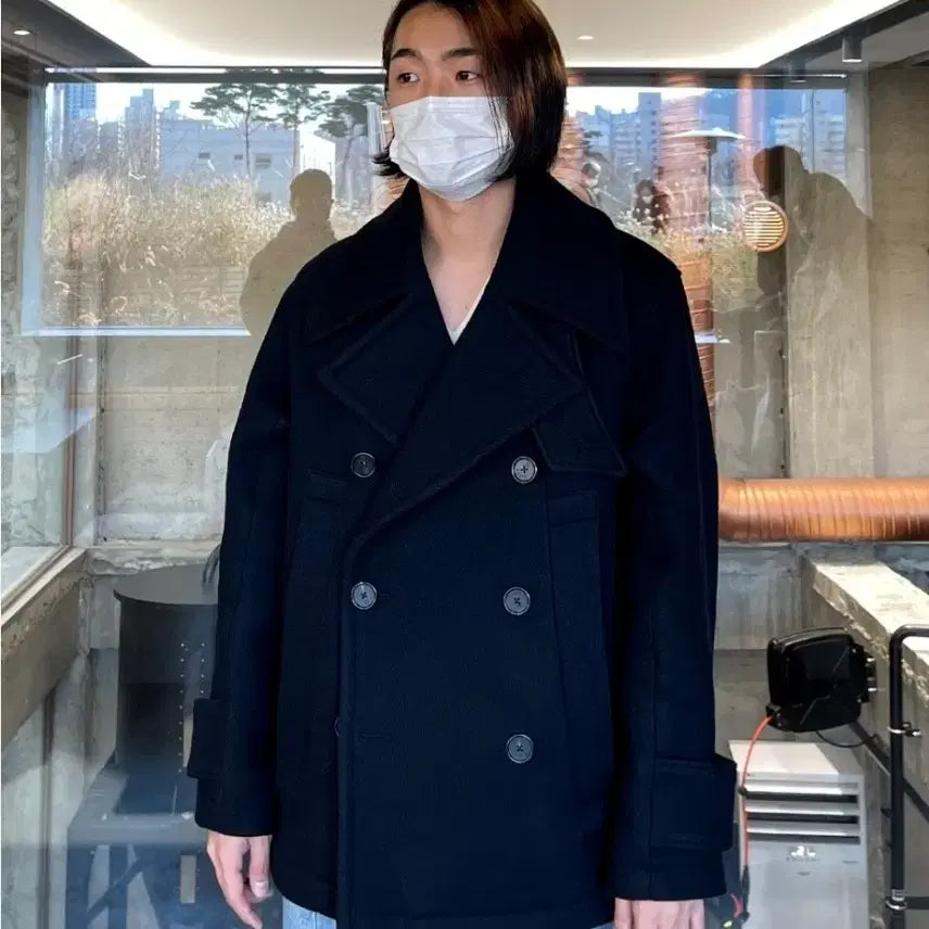 [BUNJANG] Setter Boden Pea Coat (Black) / 세터 보덴 피코트 L(블랙)