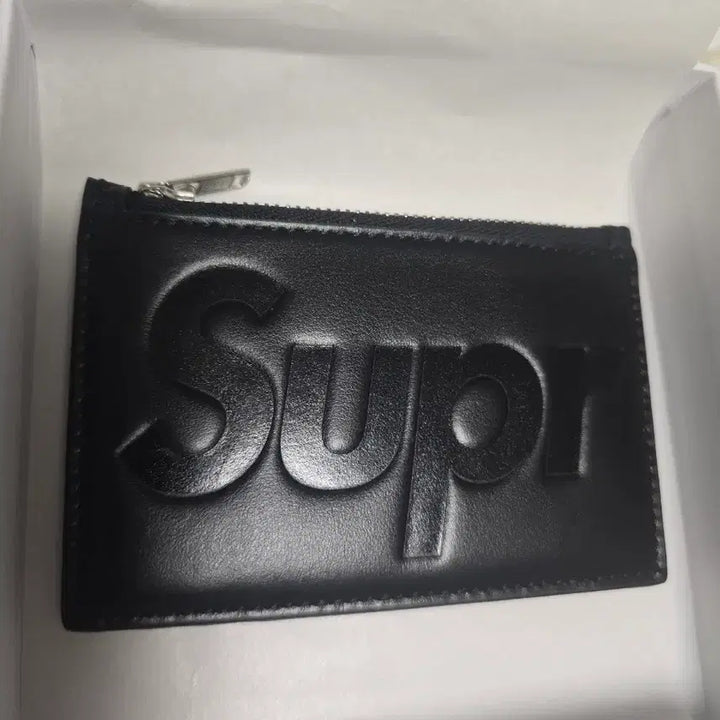 [SOLD OUT] [os]슈프림 레더 집 카드 홀더 블랙 송아지 지갑 새상품