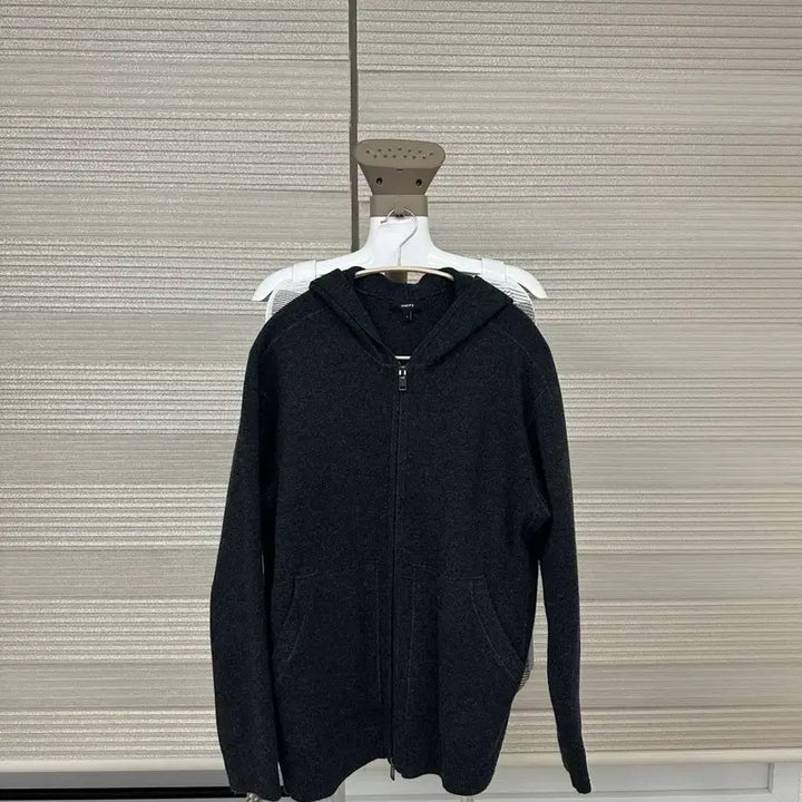 [BUNJANG] Theory Arcos Hooded Cardigan Black / [L] 띠어리 알코스 후드 가디건 블랙
