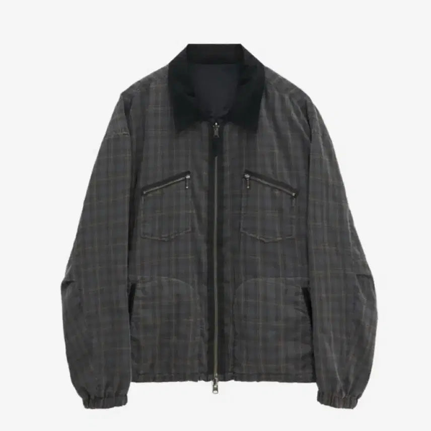 [BUNJANG] Polytelu Lamicheck Blouson Charcoal / 폴리테루 [2] 라미체크 블루종 차콜