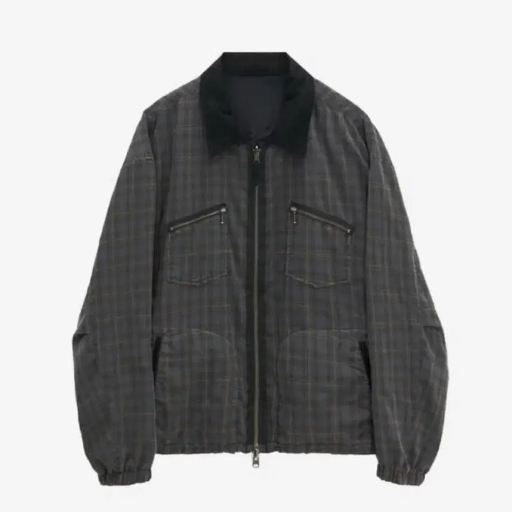 [BUNJANG] Polytelu Lamicheck Blouson Charcoal / 폴리테루 [2] 라미체크 블루종 차콜