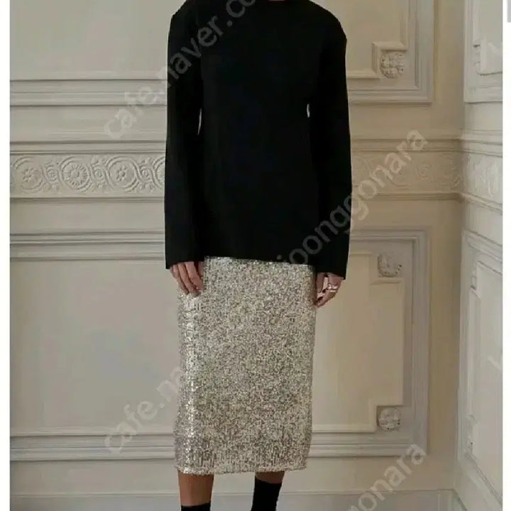 [BUNJANG] orr Neoprene Dart Sweatshirt - Black, S / orr 오르 네오프렌 다트 맨투맨 - 블랙,S