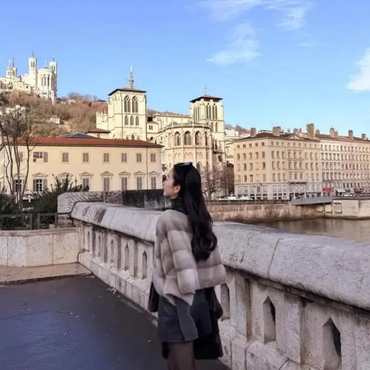 [BUNJANG] Mink Purple Label Jacket / 밍크자켓