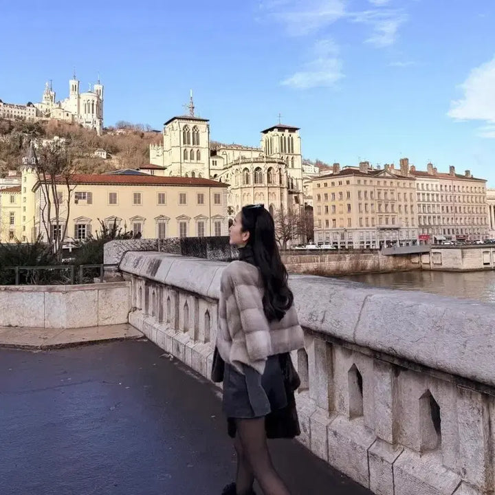 [BUNJANG] Mink Purple Label Jacket / 밍크자켓