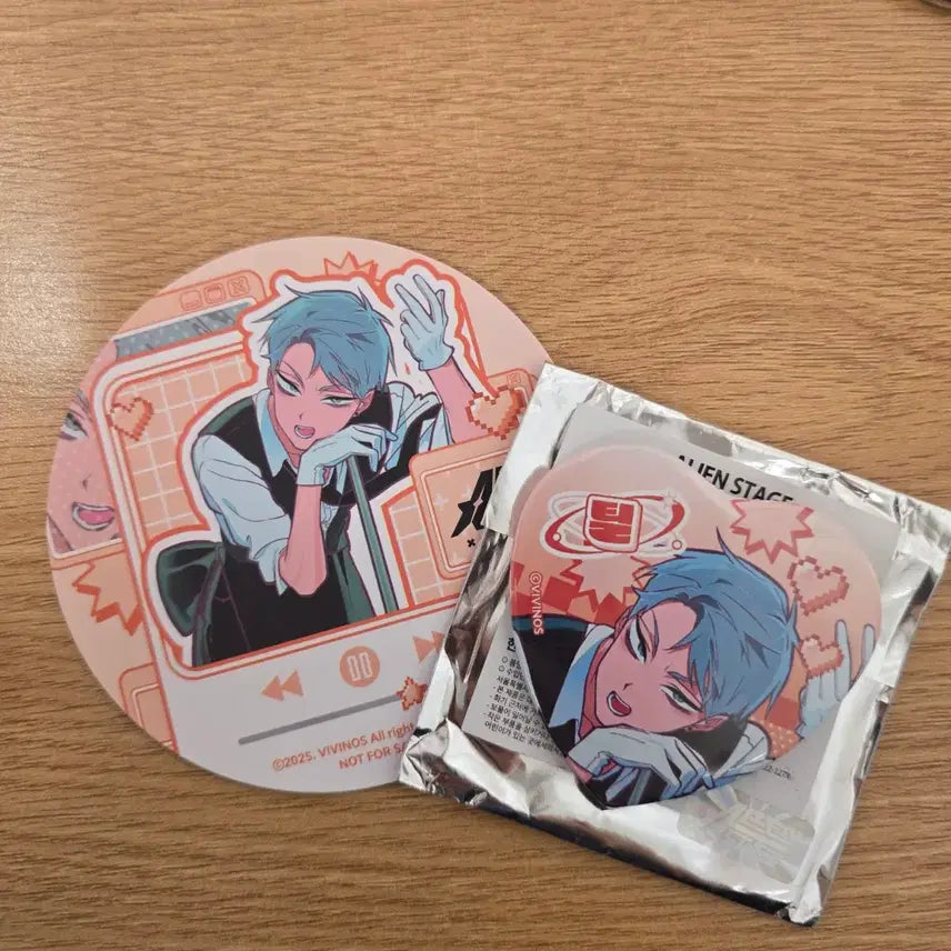 [BUNJANG] ATEEZ Cafe Till LD Heart Can Badge / 카페 틸 LD 하트 캔뱃지 에이스테 애니메이트