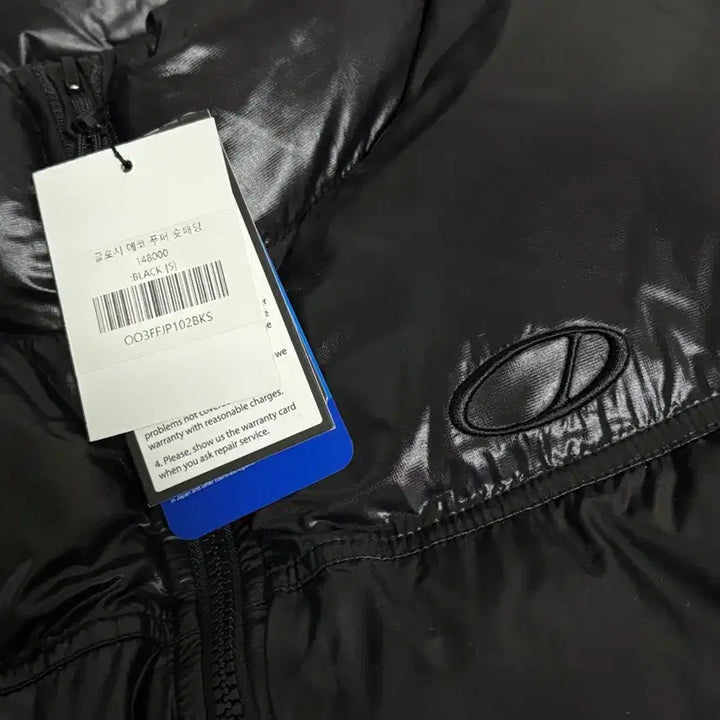 [BUNJANG] ODD STUDIO Glossy Eco Puffer Short Padding Black S / 오드스튜디오 글로시 에코 푸퍼 숏패딩 블랙 S