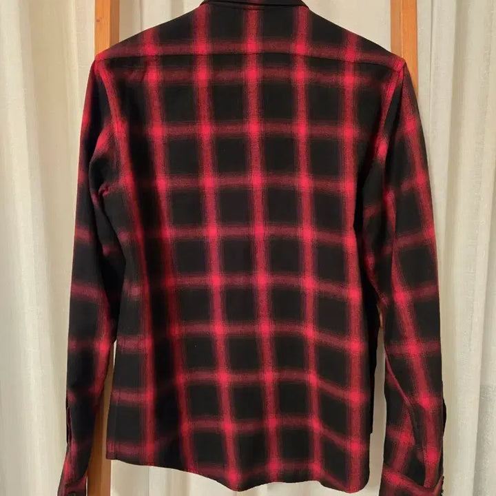 [BUNJANG] Saint Laurent Checkered Flannel Shirt / 생로랑의 체크 패턴 플란넬 셔츠