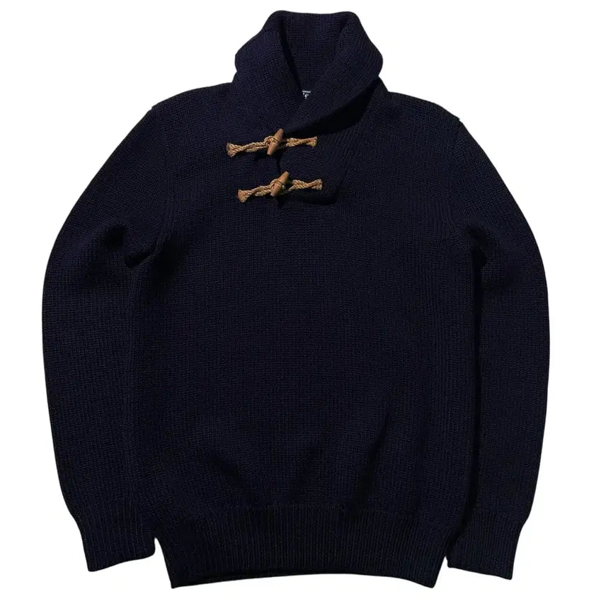 [BUNJANG] Polo Ralph Lauren Toggle Button Shawl Collar Knit Navy (M) / [M] 폴로 랄프로렌 토글 버튼 숄카라 니트 네이비
