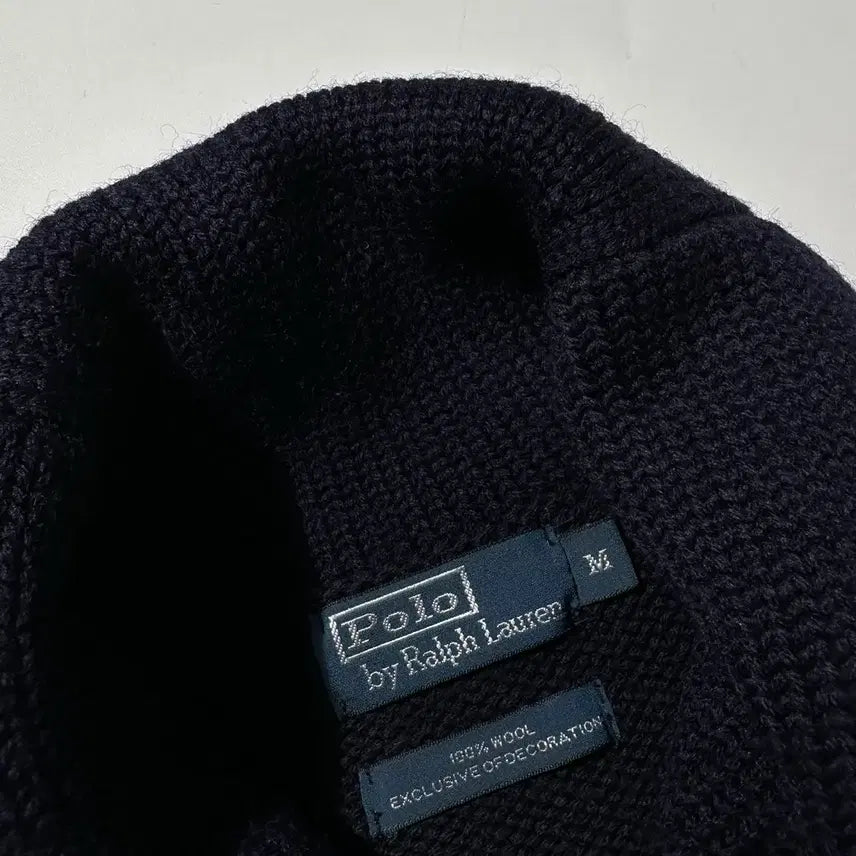 [BUNJANG] Polo Ralph Lauren Toggle Button Shawl Collar Knit Navy (M) / [M] 폴로 랄프로렌 토글 버튼 숄카라 니트 네이비