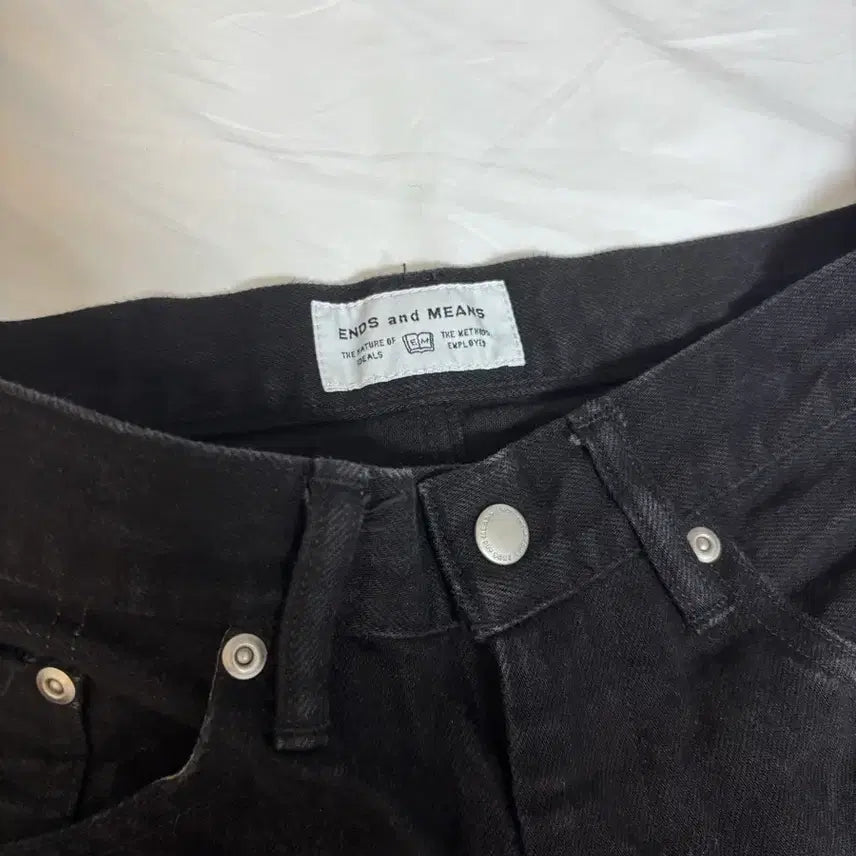 [BUNJANG] Ends And Means 5-Pocket Denim Black [S] / 엔즈앤드민즈 5포켓 데님 블랙 [S]