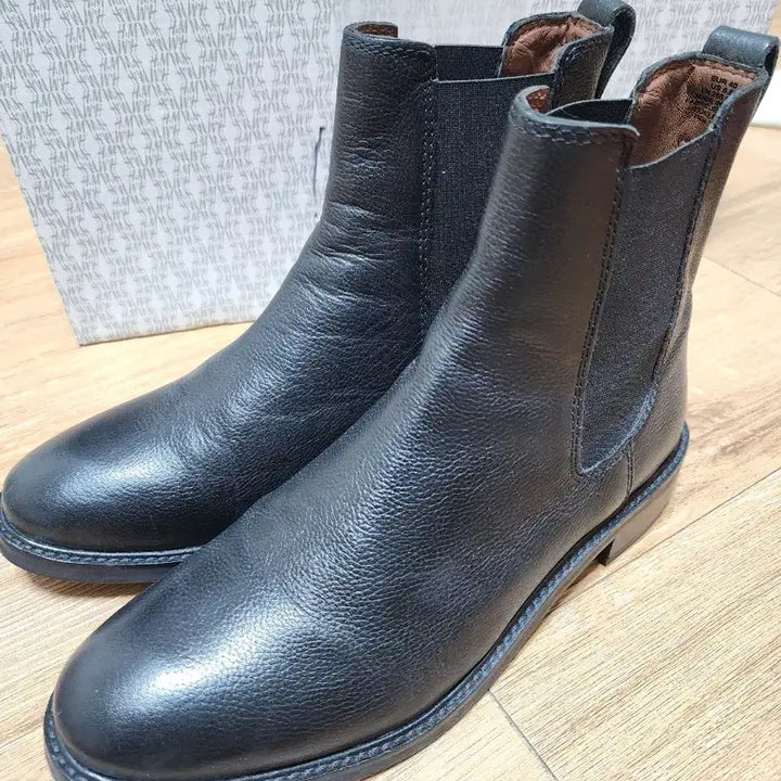 [SOLD OUT] 255 H&M 여성 소가죽 앵클 부츠 40 블랙 HM 구두 워커