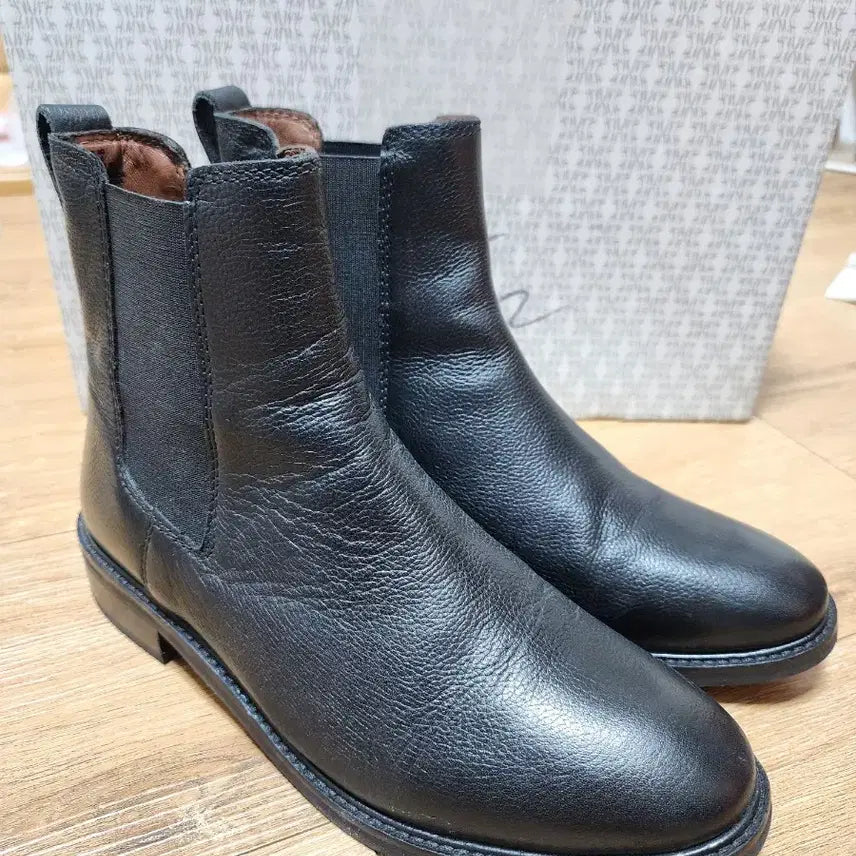 [BUNJANG] H&M Women's Leather Ankle Boots / 255 H&M 여성 소가죽 앵클 부츠 40 블랙 HM 구두 워커