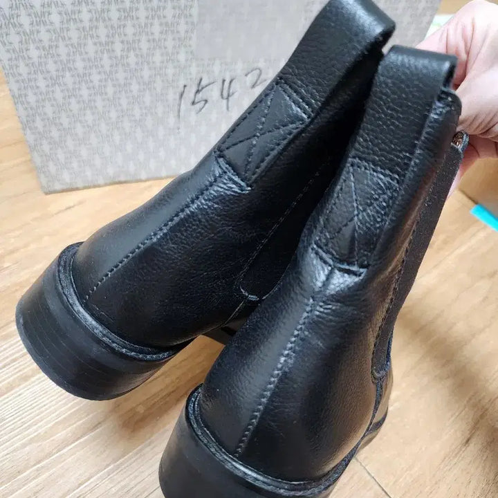 [BUNJANG] H&M Women's Leather Ankle Boots / 255 H&M 여성 소가죽 앵클 부츠 40 블랙 HM 구두 워커